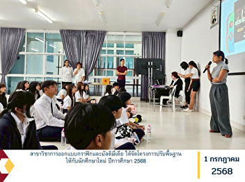 The Department of Graphic and Multimedia
Design organized a Foundation
Preparation Program for new students of
the Academic Year 2025.